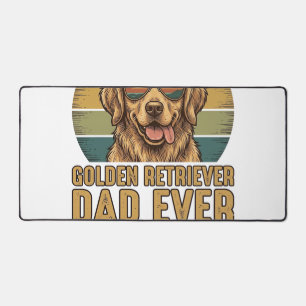 Golden Retriever Papa Ever Vintage Sonnenuntergang Schreibtischunterlage