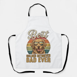 Golden Retriever Papa Ever Vintage Sonnenuntergang Schürze