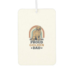 Golden Retriever Papa-Shirt Vintage Hund Vater Ges Autolufterfrischer