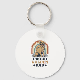 Golden Retriever Papa-Shirt Vintage Hund Vater Ges Schlüsselanhänger