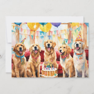 Golden Retriever Party Ankündigung