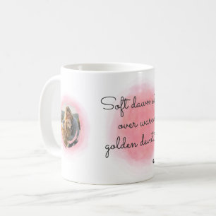Golden Retriever Pastell Rosa Benutzerdefiniertes Kaffeetasse
