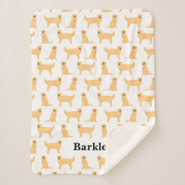 Golden Retriever Personalisiert Blanket - Hund Sherpadecke
