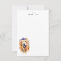 Golden Retriever Personalisiert Danke
