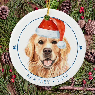 Golden Retriever Personalisiert Niedlicher Hund We Keramik Ornament