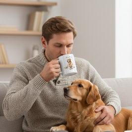 Golden Retriever Persönlich gestalten Jumbo-Tasse