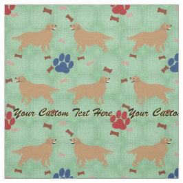 Golden Retriever - Persönlich gestalten Stoff