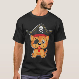 Golden Retriever Pirate Costume Halloween Liebe T-Shirt