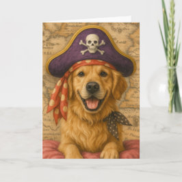 Golden Retriever Pirate Karte