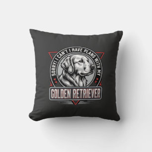 Golden Retriever plant Hund Abzeichen Design Kissen