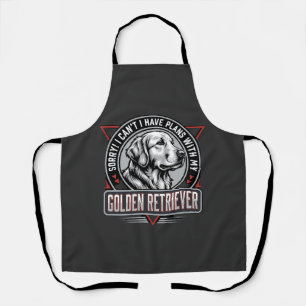 Golden Retriever plant Hund Abzeichen Design Schürze