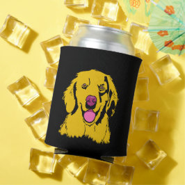 Golden Retriever Pop Kunst färben Dosenkühler