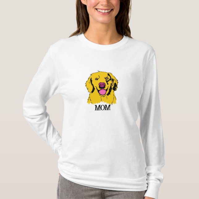 Golden Retriever Pop T - Shirt (Vorderseite)