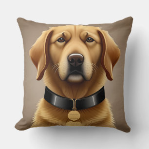 Golden Retriever Portrait Kissen