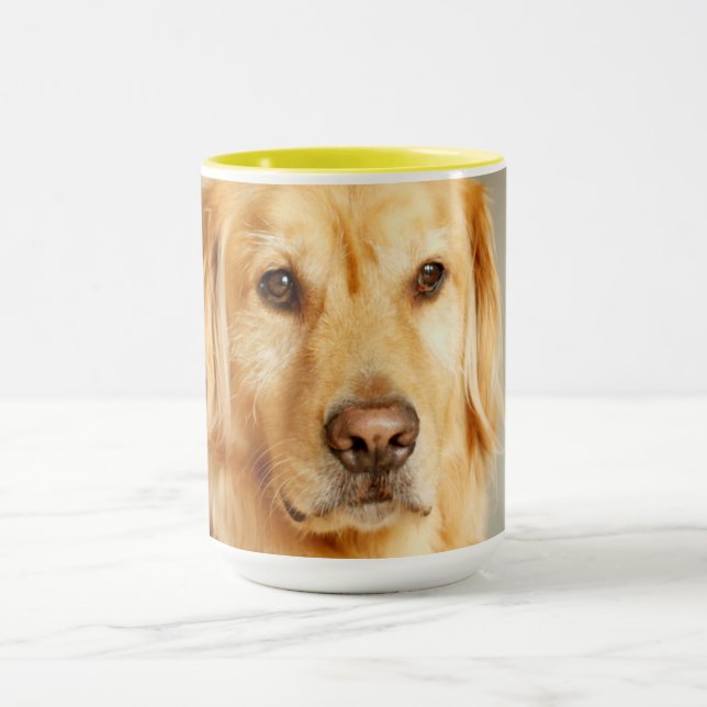 Golden Retriever Portrait Tasse (Zentrum)