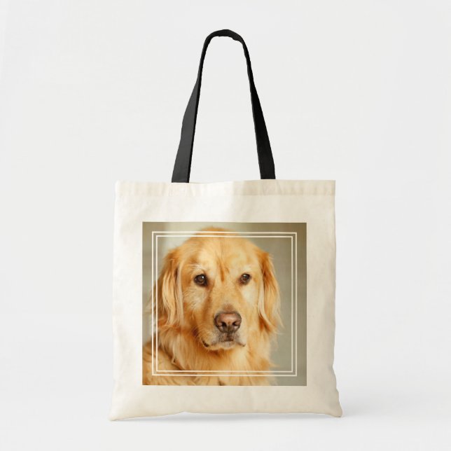 Golden Retriever Portrait Tragetasche (Vorne)