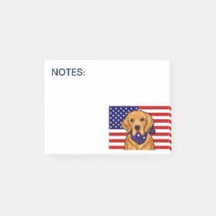 Golden Retriever Post-it Klebezettel