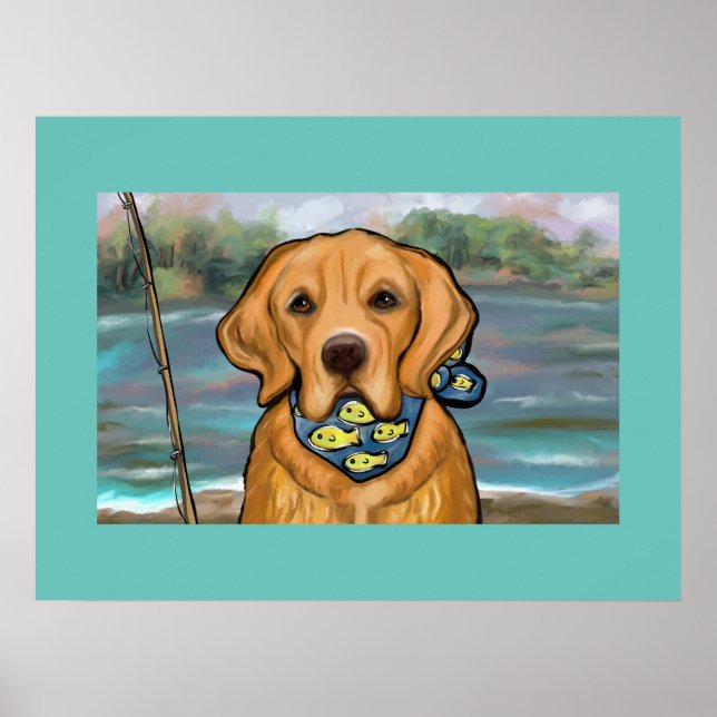 Golden Retriever Poster (Vorne)