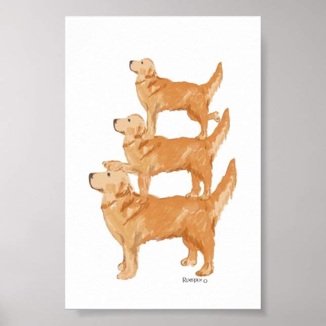 Golden Retriever Poster (Vorne)