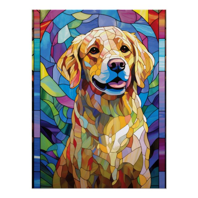 Golden Retriever Poster (Vorderseite)