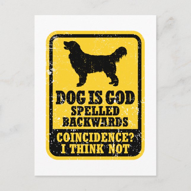 Golden Retriever Postkarte (Vorderseite)