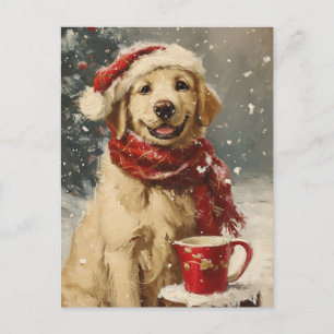 Golden Retriever Postkarte