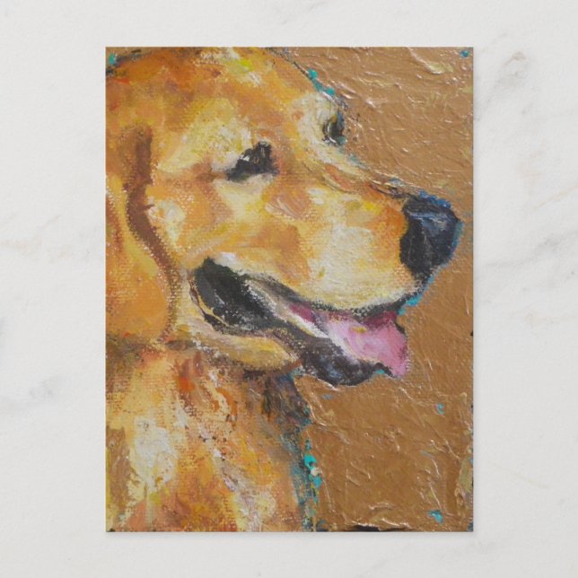 Golden Retriever Postkarte (Vorderseite)
