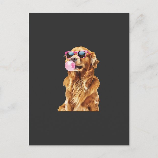 Golden Retriever   Postkarte (Vorderseite)