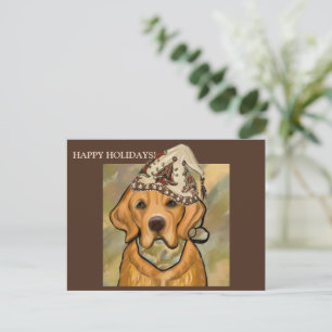 GOLDEN RETRIEVER POSTKARTE