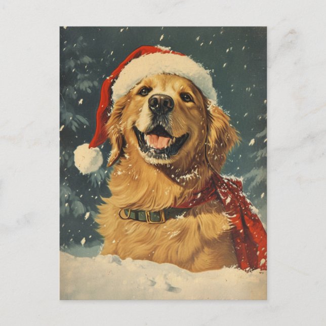Golden Retriever Postkarte (Vorderseite)