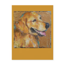 Golden Retriever Postkarte