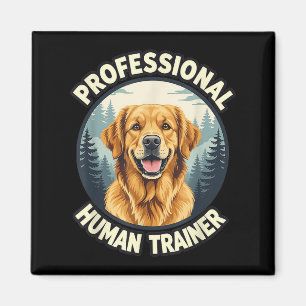 Golden Retriever Profi-Human-Trainer Lustig Magnet