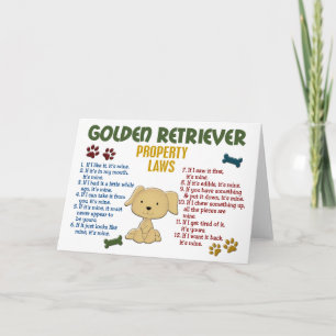 Golden Retriever Property Laws 4 Karte