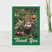 Golden Retriever Puppies Garden Danke Karte