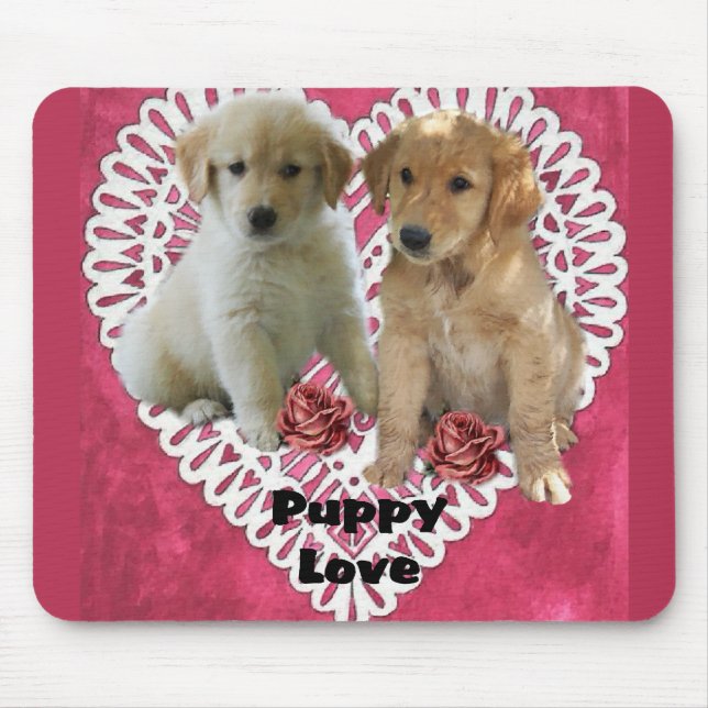 Golden Retriever Puppies Mousepad (Vorne)