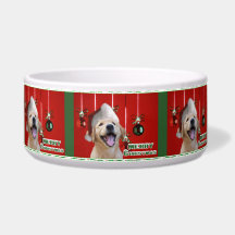 Golden Retriever Puppy Christmas Bowl
