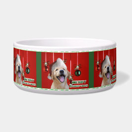 Golden Retriever Puppy Christmas Bowl Napf