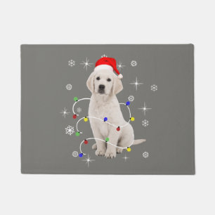 Golden Retriever Puppy Doliday Weihnachten Fußmatte