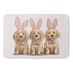 Golden Retriever Puppy Hunde Ostern Badematte