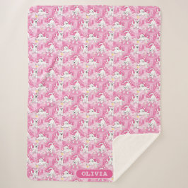 Golden Retriever Puppy in Pink Garden Sherpadecke