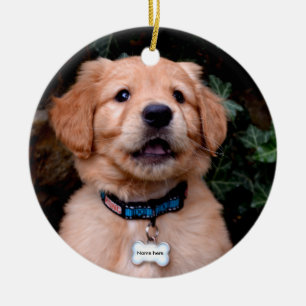 Golden Retriever Puppy Keramik Ornament