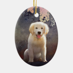 Golden Retriever Puppy Keramikornament