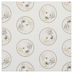 Golden Retriever Puppy Malerei Original Dog Art Stoff