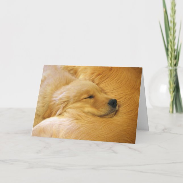 Golden Retriever Puppy Mother Day Card Karte (Vorderseite)