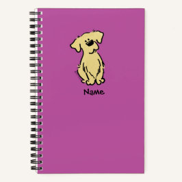 Golden Retriever Puppy - Rosa - Notizbuch