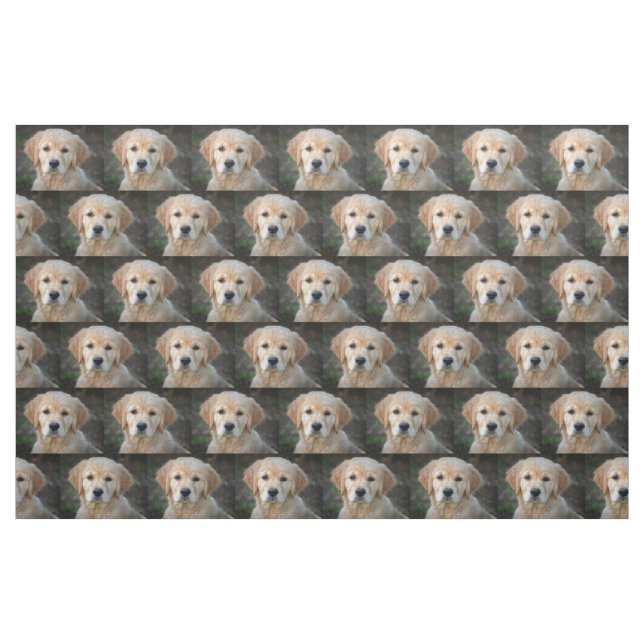 Golden Retriever Puppy Stoff (Fat Quarter (45,7 x 55,9 cm))