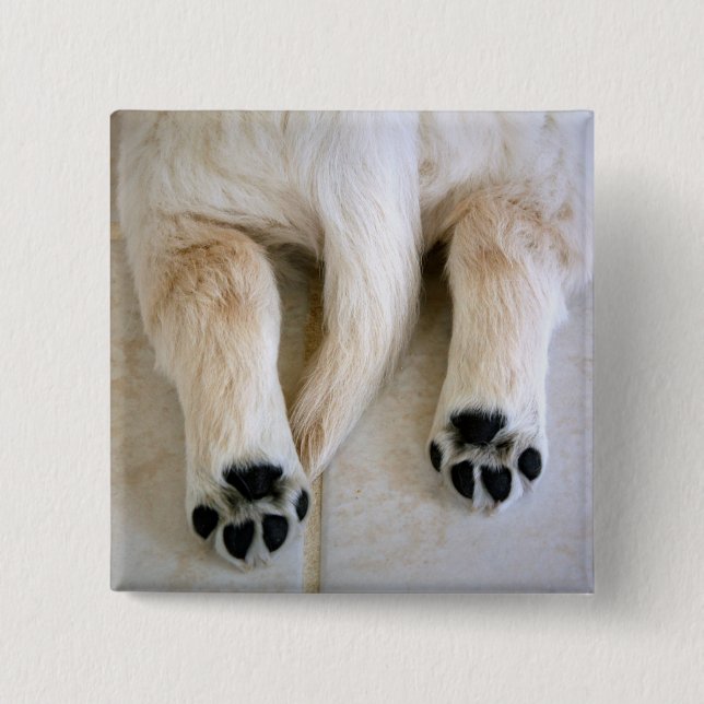 Golden Retriever Puppy Toes Button (Vorderseite)