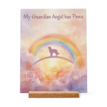 Golden Retriever Rainbow Bridge Memorial Sign