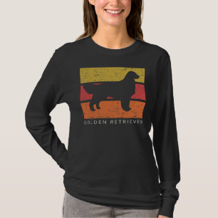 Golden Retriever Retro Vintag gestört T-Shirt