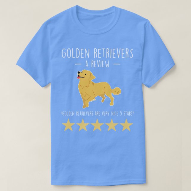 Golden Retriever Review T-Shirt (Design vorne)